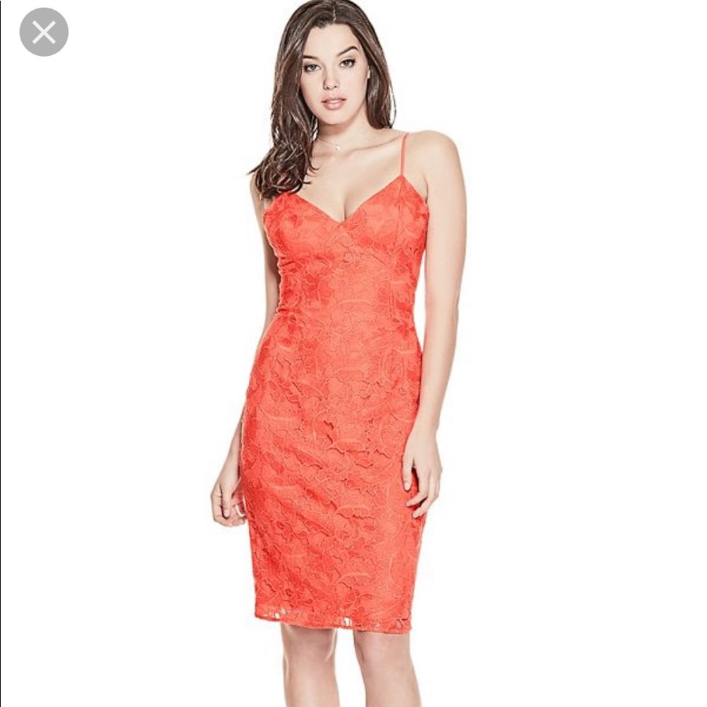Stunning orange dress by Guess